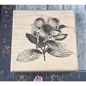 Paper Inspirations Magnolia Botanical K5012 Flower Rubber Stamp Wood #A8